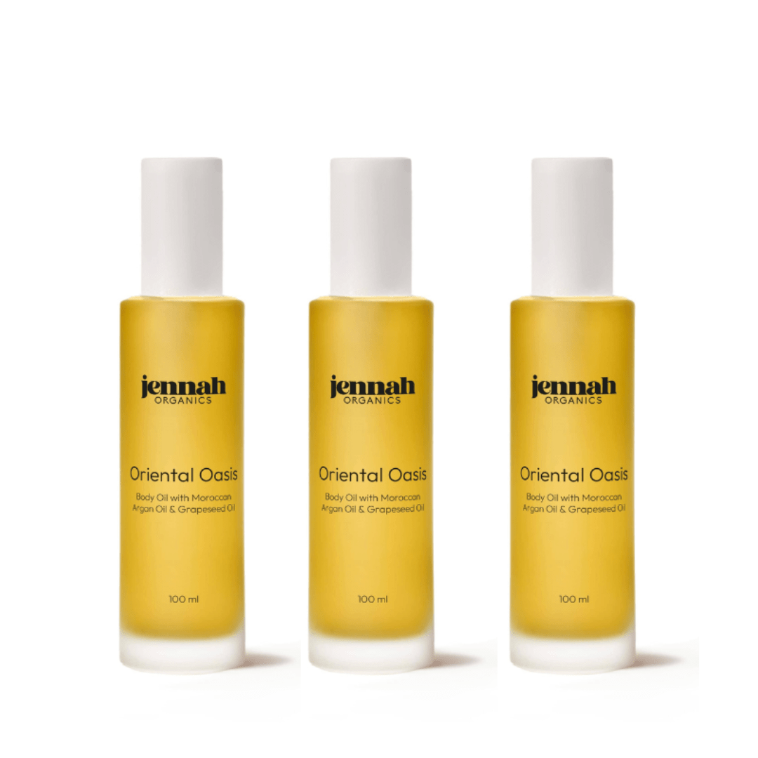 Oriental Oasis - Aceite de Lujo para Piel & Cabello con Aceite de Argán y Aceite de Semilla de Uva 