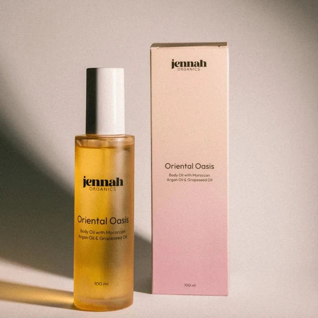Oriental Oasis - Aceite de Lujo para Piel & Cabello con Aceite de Argán y Aceite de Semilla de Uva 