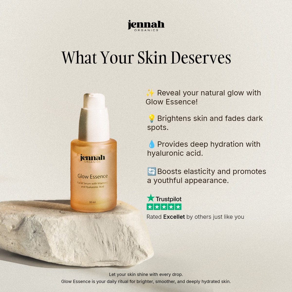 Glow Essence - Suero Facial Iluminador con Vitamina C 
